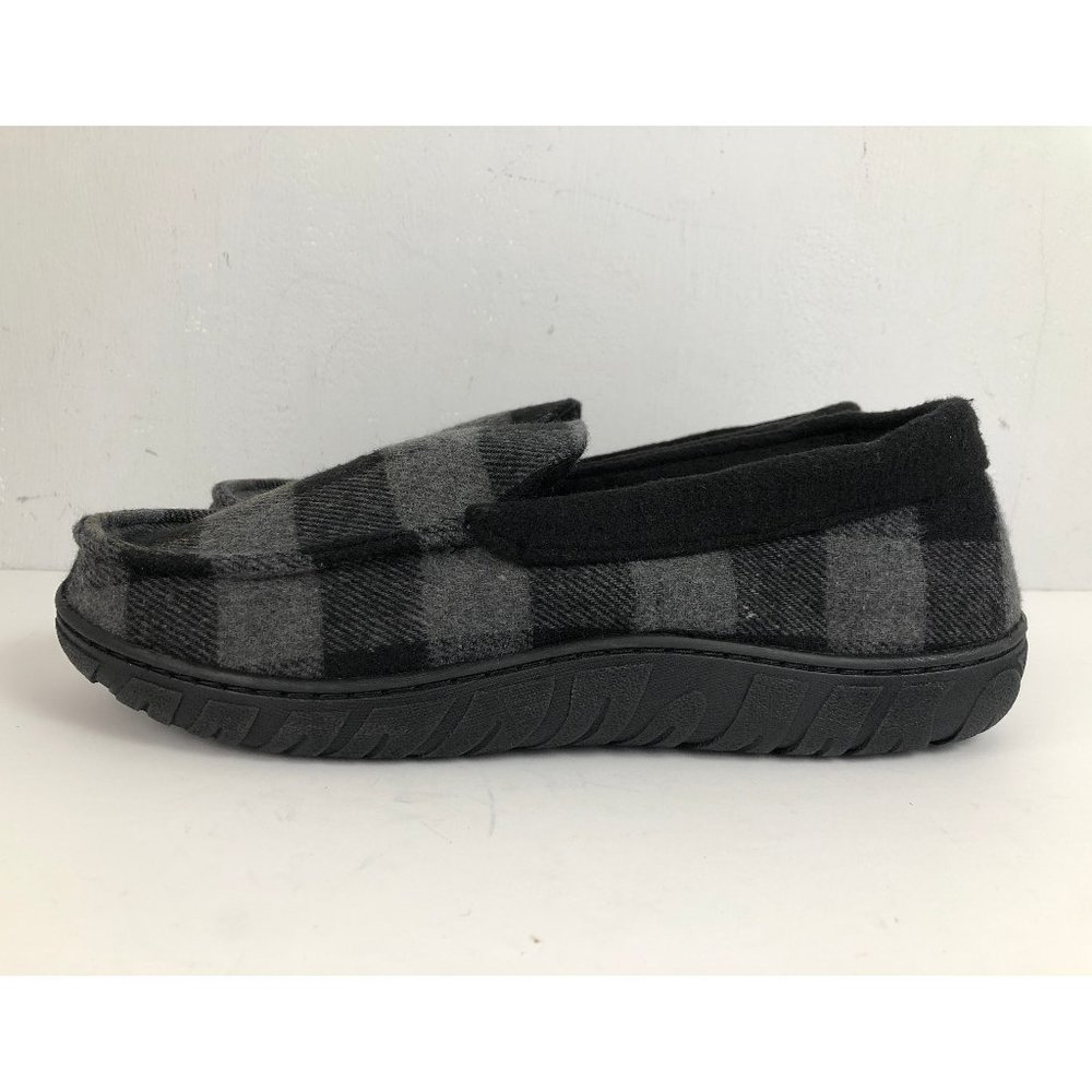 Totes Toasties Mens Slippers Memory Foam Temperature Sensitive Plaid Medium 8-9